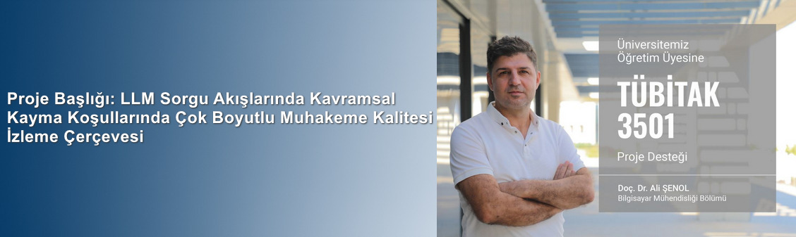 Doç. Dr. Ali Şenol’a TÜBİTAK 3501 Proje Desteği