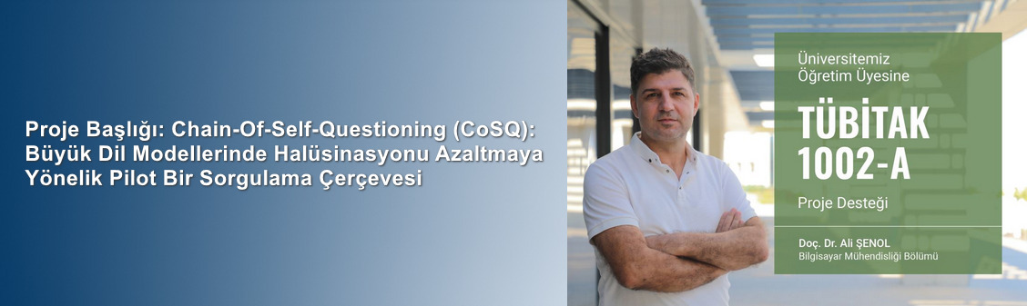 Doç. Dr. Ali Şenol’a TÜBİTAK 1002-A Proje Desteği